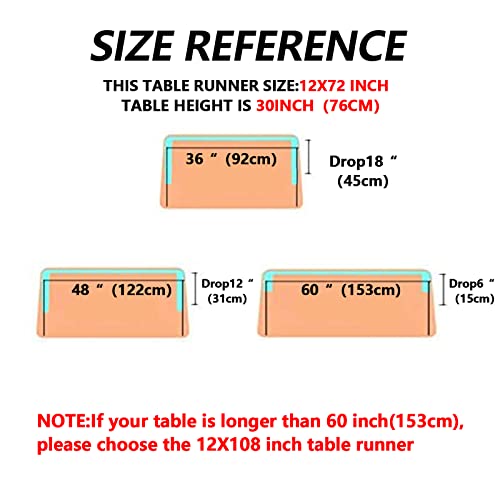 Black Sequin Table Runner for Party - 12 x 72 Inch, 1 Pack
