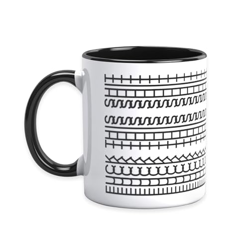 Black Hidden Message Ceramic Coffee Mug 11oz – Funny Birthday & Gag Gift for Adults