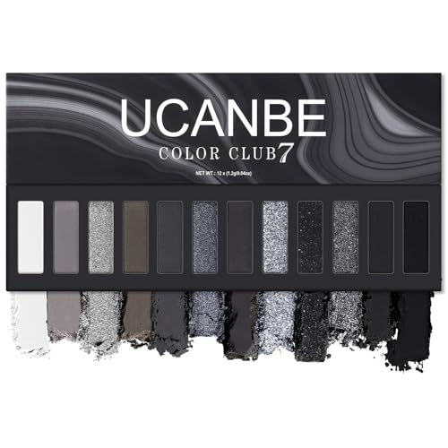 Smokey Eyeshadow Palette - 12 High Pigment Shades, No Brush, Variation 07