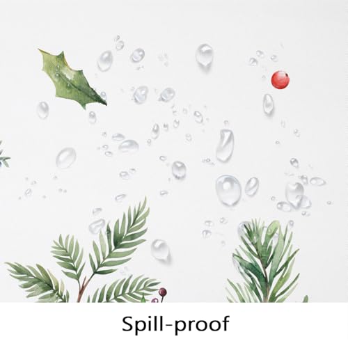 Christmas Tablecloth Rectangle Waterproof Spill-Proof 60 x 102 Inches - Festive Holiday Design