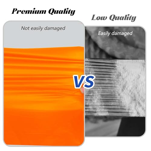 Disposable Plastic Table Cover Roll 54x1440 Inches with Cutter - Orange, Party & Picnic Use