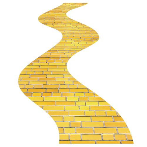 Yellow Brick Floor Runner - Wizard Party Decorations, 3.28 x 65.62 ft - Variation of THIS listing