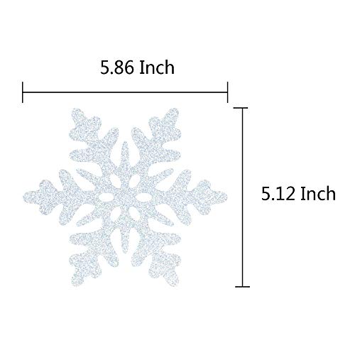Snowflake Hanging Swirls Christmas Winter Party Decorations - 36 Pcs, Variation: Snowflake