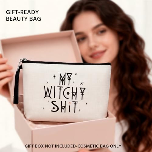 Halloween Witchcraft Makeup Bag - Funny Witchy Gift for Women & Girls