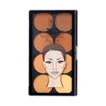 Contouring Makeup Palette - Multi-Colored Shades for Face Sculpting - Medium Dark