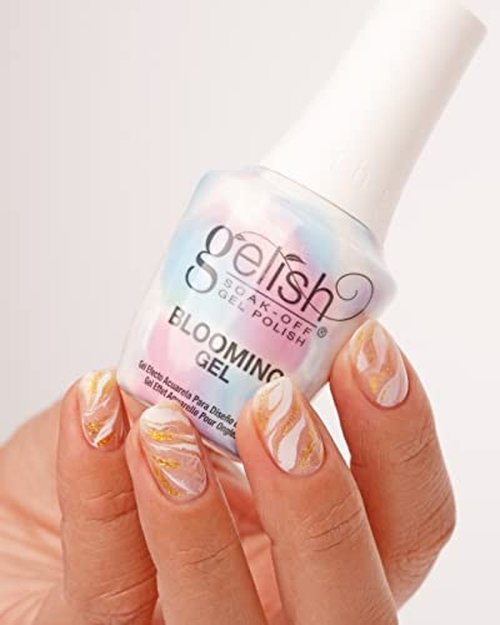 Gelish Blooming Gel - Nail Design Coat, Nail Art Accessories, Create Marble & Watercolor Nail Art, Easy Application, No Mess, LED Cured, Professional Finish, Quick Curing, Cruelty-Free, 15mL.