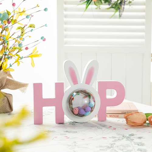 Easter Hop Wooden Bunny Sign - Spring Table Decor for Easter Party - Variation of THIS listing