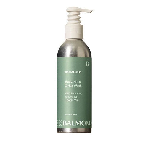 Balmonds Body Wash - 100% Natural Shampoo & Body Cleanser for Dry, Sensitive Skin | Vegan & Cruelty-Free (7.1 oz)