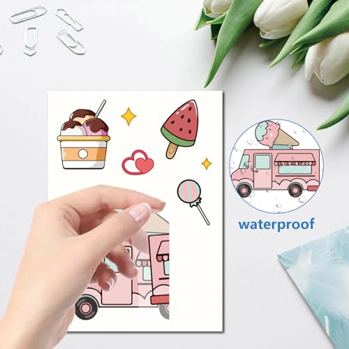 Ice Cream Window Stickers Decals - Candy PVC Wall Decor for Bedroom & Nursery - Variation of THIS listing: Ice Cream-086