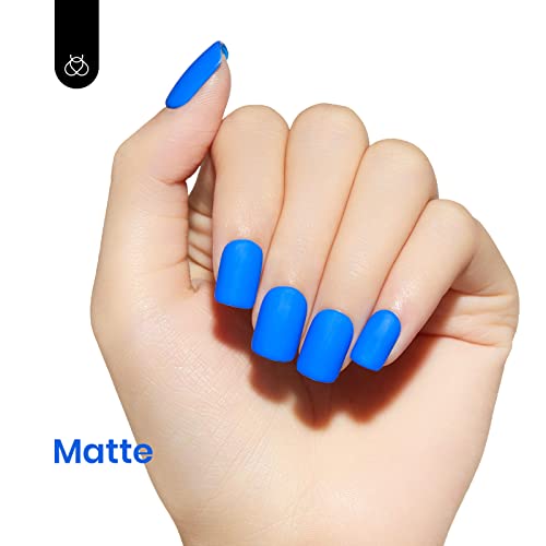 Blue Gel Nail Polish - Electric Punk D - Creme Blue 15ML Bright Blue