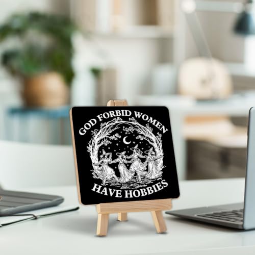 Gothic Witch Decor Wooden Sign WS70 Halloween Witchy Home Office Tabletop Gift