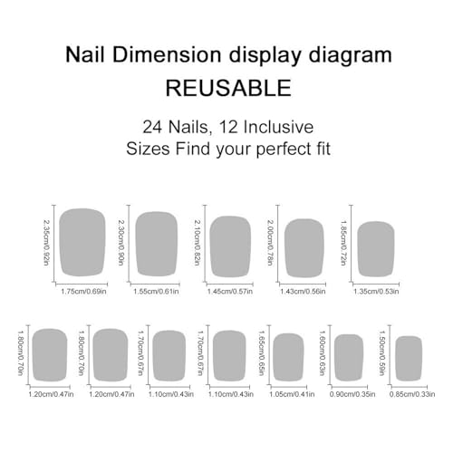 Halloween Press on Nails Black Matte Fake Nails Short Square with Skull & Rose Designs - Variation 648