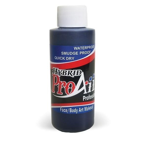 ProAiir Face & Body Painting Makeup - 2oz Tattoo Pro Black, Water-Resistant