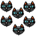 Black Cat Foil Balloon Pack - Halloween Party Decorations, Reusable Kids Balloon Set