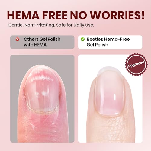 Beetles 22 Pcs HEMA-Free Gel Nail Kit with UV Light - Ethereal Glow