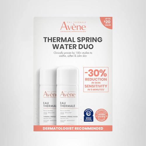 Avène Thermal Spring Water, Soothing Calming Facial Mist Spray for Sensitive Skin, Soothes, Softens + Calms Skin, Formulated with Mineral & Biological Properties
