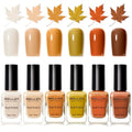 GELLEN Maple Leaf Brown Nail Polish - Fall Winter Long-Lasting, No Lamp Needed, HEMA Free, Variation: Brown-Maple Brown