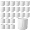 24 Pack Disposable Chef Hats - 9 Inch Adjustable Tall White Paper Kitchen Caps