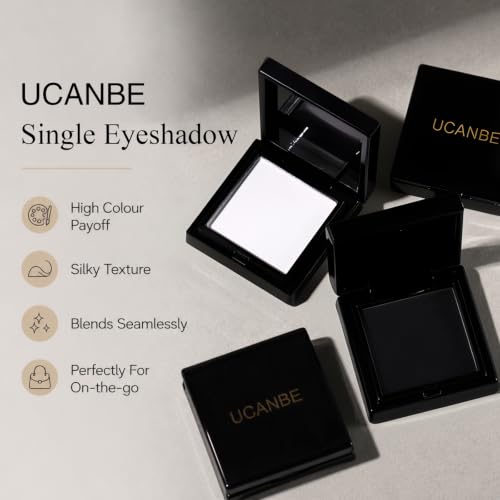 Black and White Eyeshadow Palette Kit - Matte Smokey Gothic Makeup, 07 Snow + 13 Black