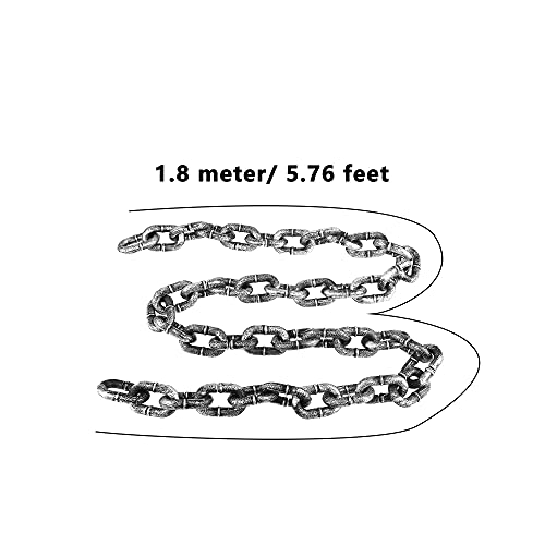 Halloween Chains Set - 4 Detachable Plastic Chains for Party Decorations & Cosplay