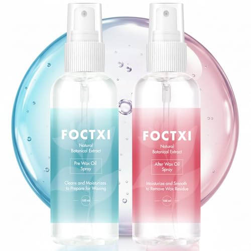 Multicolor 2-Bottle Wax Care Kit - Pre & Post Wax Cleansing & Oil Spray