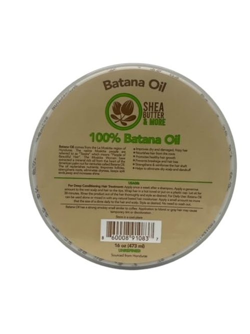 100% Raw Batana Oil Dr. Debi Approved 16oz