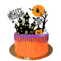 Halloween Cake Topper 6 Pieces Pumpkin Decoration for Birthday Party