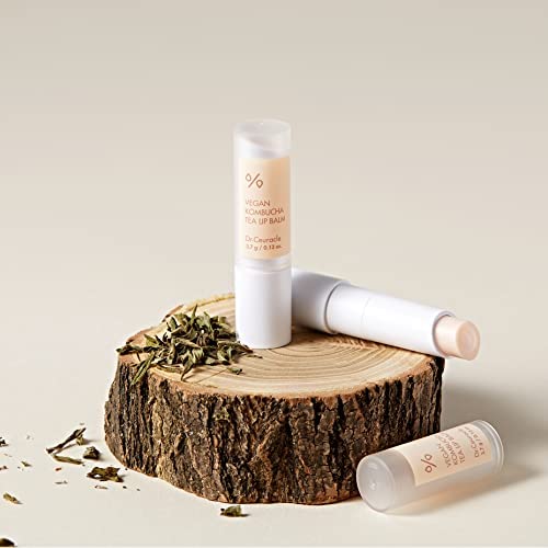 Dr.Ceuracle Vegan Kombucha Tea Lip Balm - Hydrating, Lightweight Moisturizer for Dry Lips | 3.7 g / 0.13 oz.
