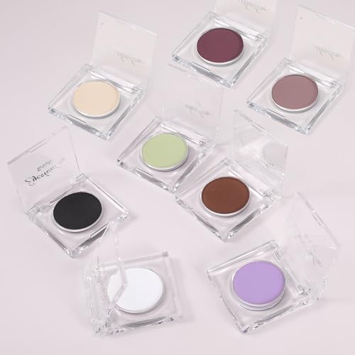 Erinde Eggplant Matte Single Eyeshadow - Deep Dark Mauve Purple for Mature Eyes