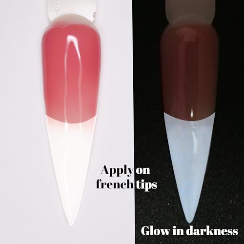 Glow in the Dark Clear Gel Nail Polish - Long Lasting UV/LED Curing - Pack of 1 GP66A