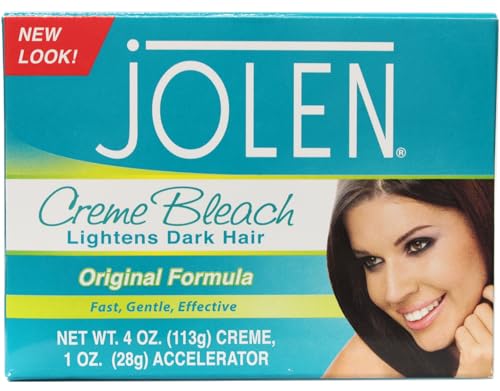 Jolen Creme Bleach Regular for Face and Body Hair Lightening 1 oz