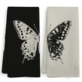 Boho Butterfly Kitchen & Bathroom Towels Set - 2 Pack, 16x24 Inches