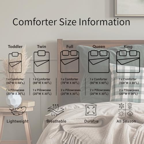 Basketball Pattern Comforter Set Queen Size - Black Orange Kids Bedroom Bedding with Pillowcases