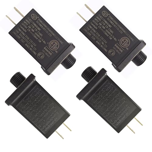 12V 1.25A Outdoor Inflatable Decoration Power Adapter (4 Pack) - UL Safety Certified