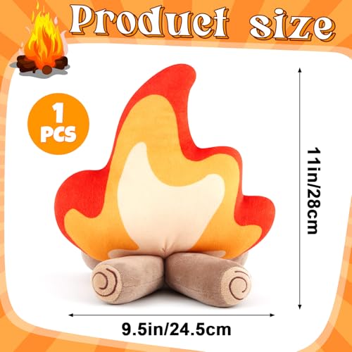 Campfire Plush Toy - Fake Fire Firewood Pillow for Decorations & Gifts - Variation 1
