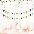 Sage Green & Pink Gold Party Decorations Set - Boho Baby Shower Bridal Wedding