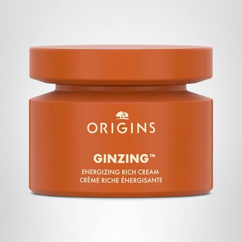 Origins GinZing Energizing Rich Cream | Face Moisturizer for Dry Skin with Niacinamide, Caffeine, & Ginseng, 1.7 Fl Oz