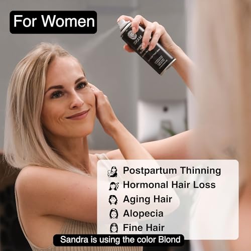 Micro-Mineral Hair Thickening & Root Touch Up Spray 200ml Hazel - Instant Volume for Fine Hair