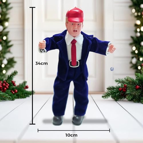 Festive Elf Decoration - Blue Bend & Pose Holiday Ornament, 36cm Mischievous Christmas Figure