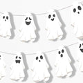 Halloween Spooky Ghost Garland Banner - 15 Pieces Party Decor