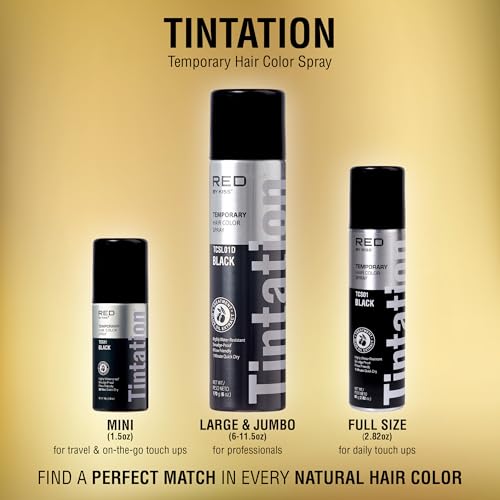 Temporary Hair Color Spray Light Brown, Gray Root Touch Up, Water-Resistant & Easy Wash Out