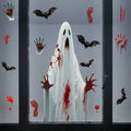 Halloween Ghost & Bat Window Stickers - Large Horror Window Clings H-w4 - DIY Home & Party Decor