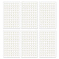Heart-Shaped Pearl Stickers 10mm Self-Adhesive Gems for Crafts Makeup Nails - White