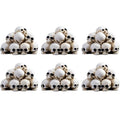 6PCS Mini Skeleton Skull Figurines - Resin Halloween Decorations - Variation of THIS listing