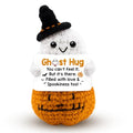 Halloween Crochet Gift Set - Boo Basket Filler with Ghost & Pumpkin Charm