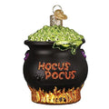 Halloween Cauldron Glass Ornament for Christmas Tree, Handcrafted Holiday Decor