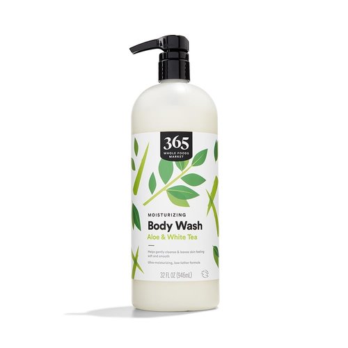 365 by Whole Foods Market Body Wash - Moisturizing Aloe & White Tea, 32 Fl Oz
