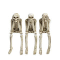 Newman House Studio No Evil Skeleton Halloween Decorations Indoor - 3 Pack