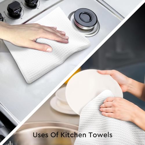 WUUCK00 2pcs Halloween Skeleton Kitchen Towels - White9