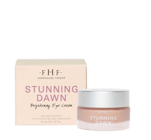 FarmHouse Fresh Eye Cream - Brightening Under Eye Treatment with Hyaluronic Acid & Vitamin C | 0.5 Oz